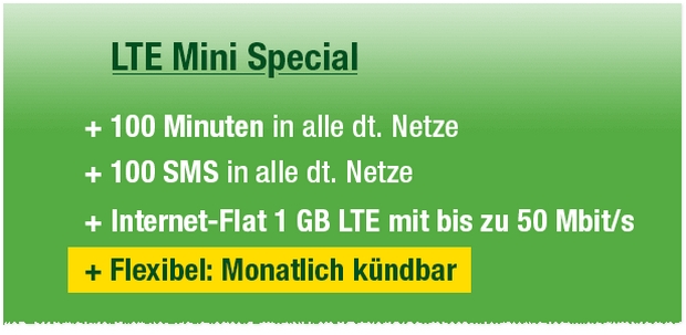 smartmobil LTE Mini Special