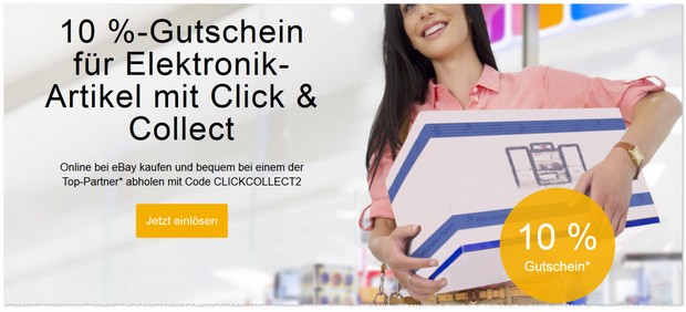 Handy Gutschein bei eBay: Click & Collect Aktion